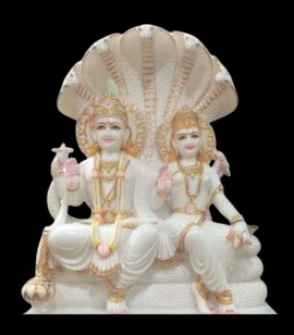 White Marble Laxmi Narayan Ji Moorti