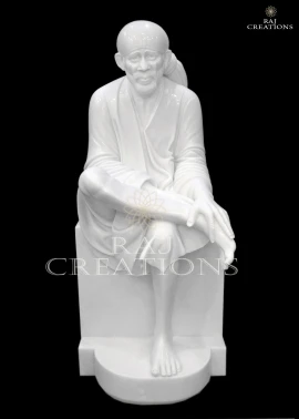 Marble Sai Baba Idol
