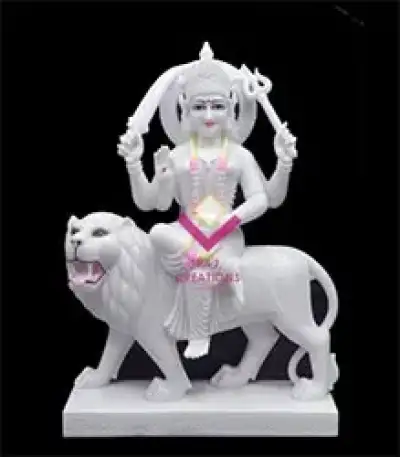 Marble Durga Maa Statue