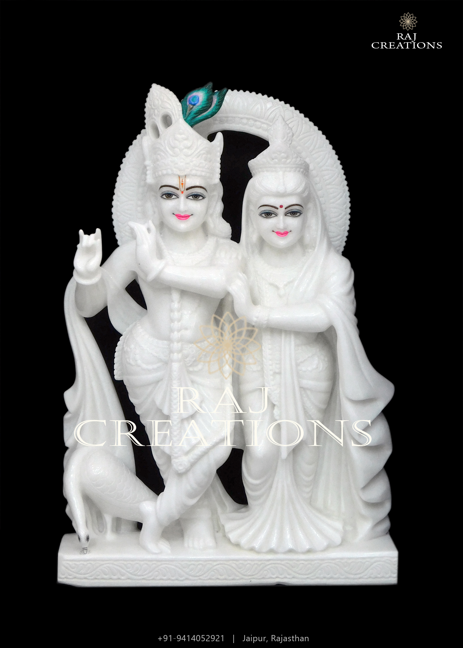 Radha Krishna Marble Murti