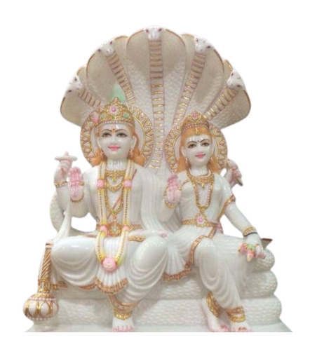 White Marble Laxmi Narayan Ji Moorti