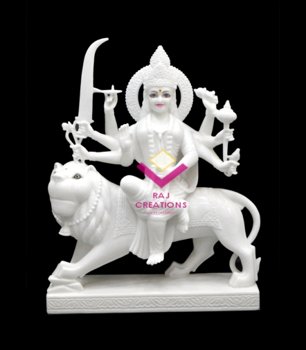 Marble Moorti Of Durga Maa