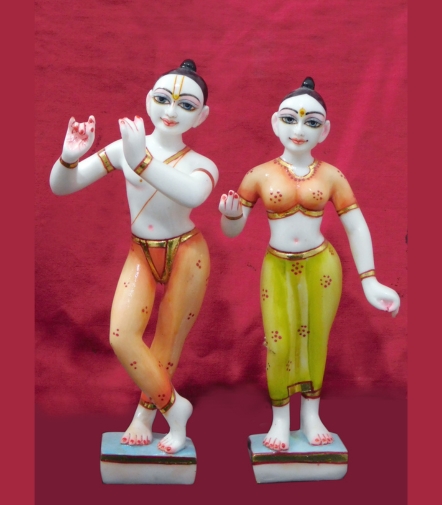 Iskon Radha Krishna Marble Moorti