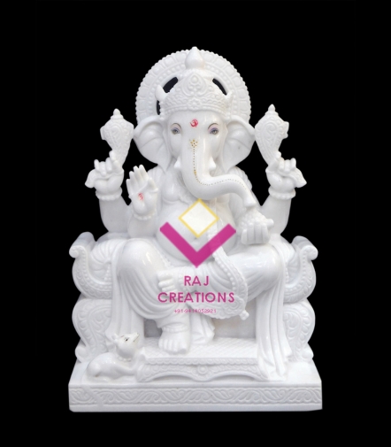 Vietnam Marble Ganesh Ji Moorti For Home