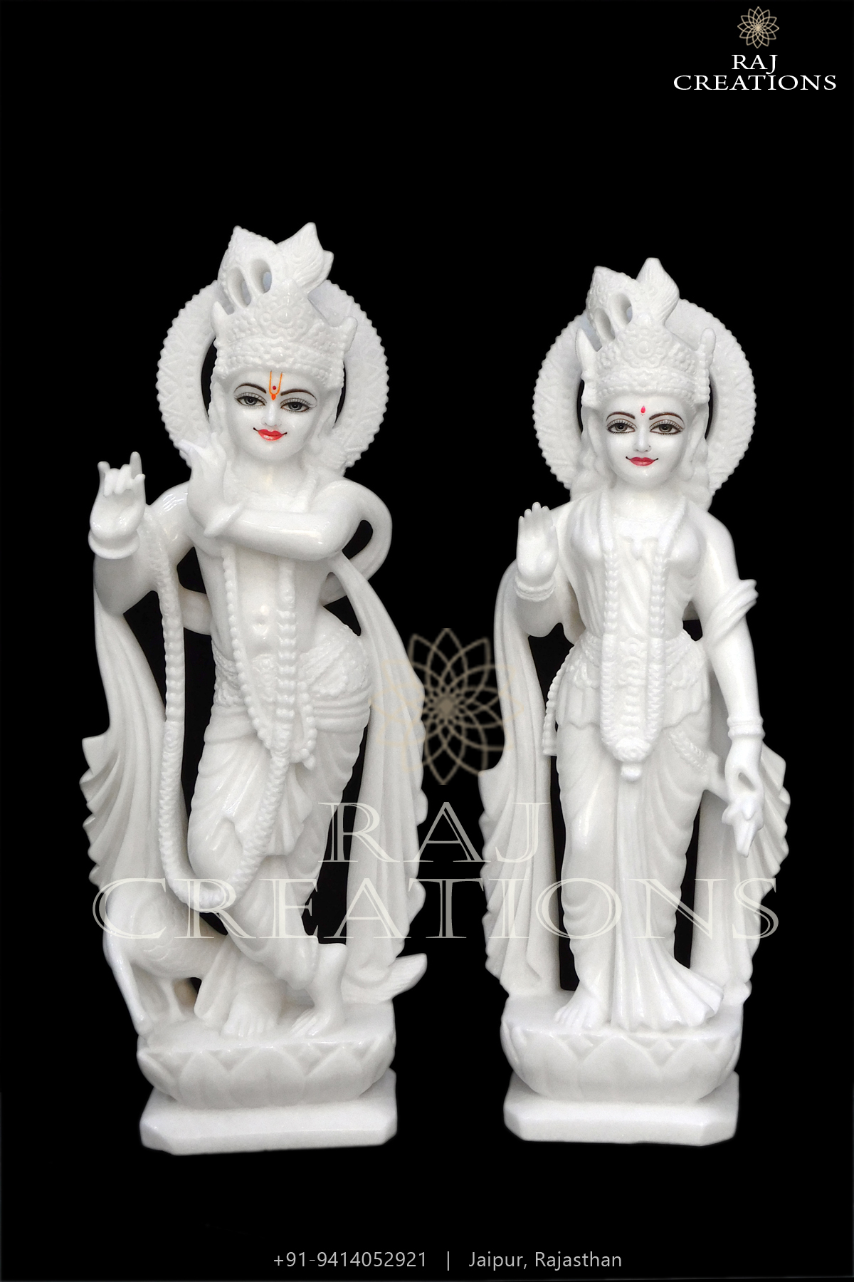 Marble Radha Krishna Murti