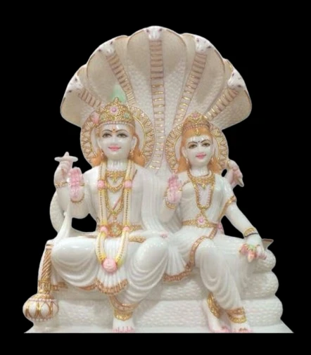 White Marble Laxmi Narayan Ji Moorti