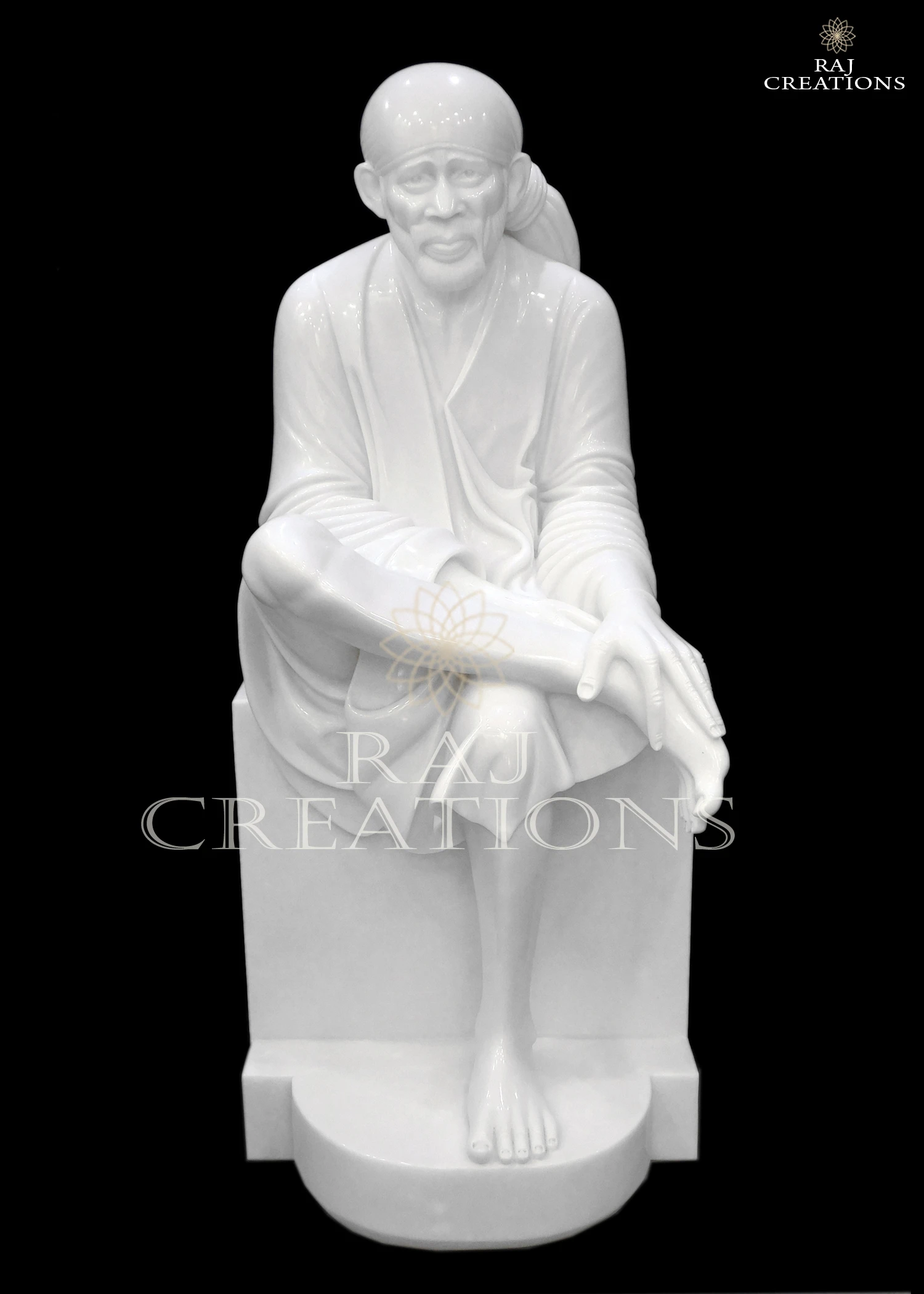 Marble Sai Baba Idol